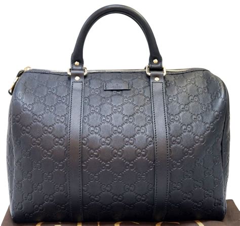 gucci black leather bag|gucci bags black soft leather.